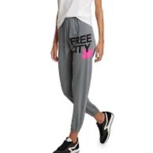 Free City Logo Dark Grey Sweatpants Size S